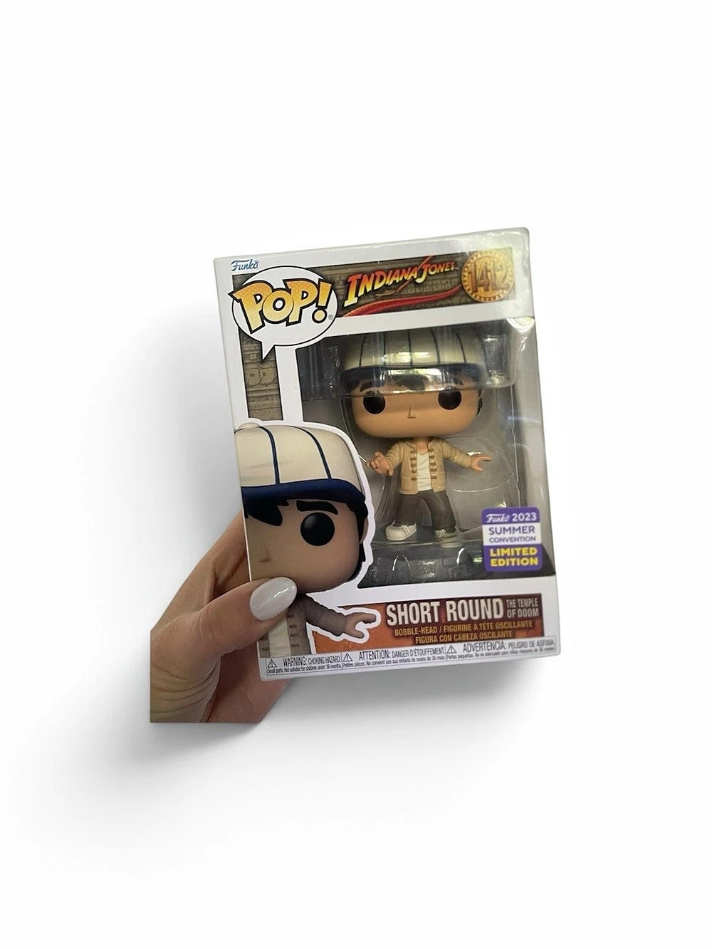 Funko Pop! Movies: Indiana Jones Short Round #1412 (2023 Summer Convention NEW